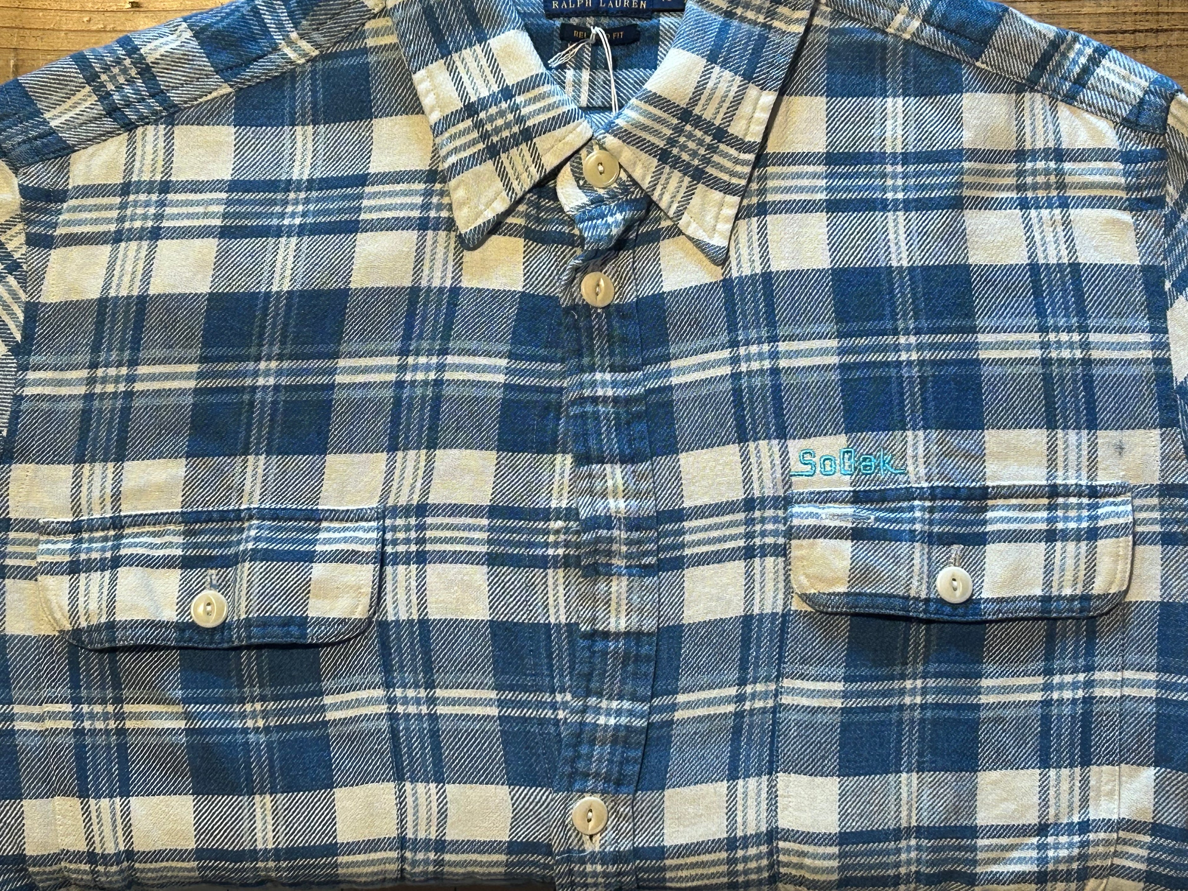 ★RALPH LAURENラルフローレンヴィンテージチェックネルシャツＸＬ★RRLポロPOLOラグビーRUGBYラグビー★古着屋オクトパスホールド★