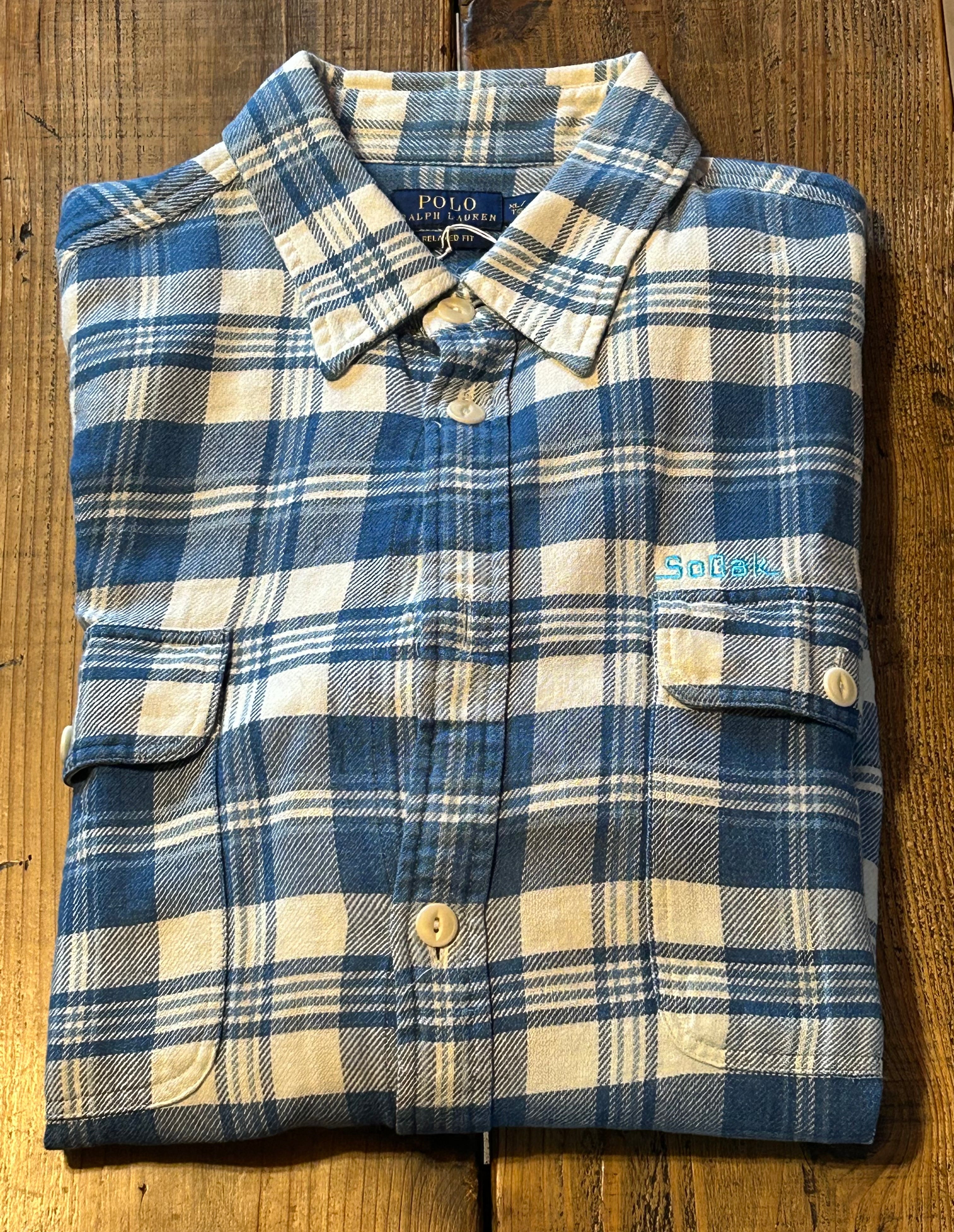 ★RALPH LAURENラルフローレンヴィンテージチェックネルシャツＸＬ★RRLポロPOLOラグビーRUGBYラグビー★古着屋オクトパスホールド★