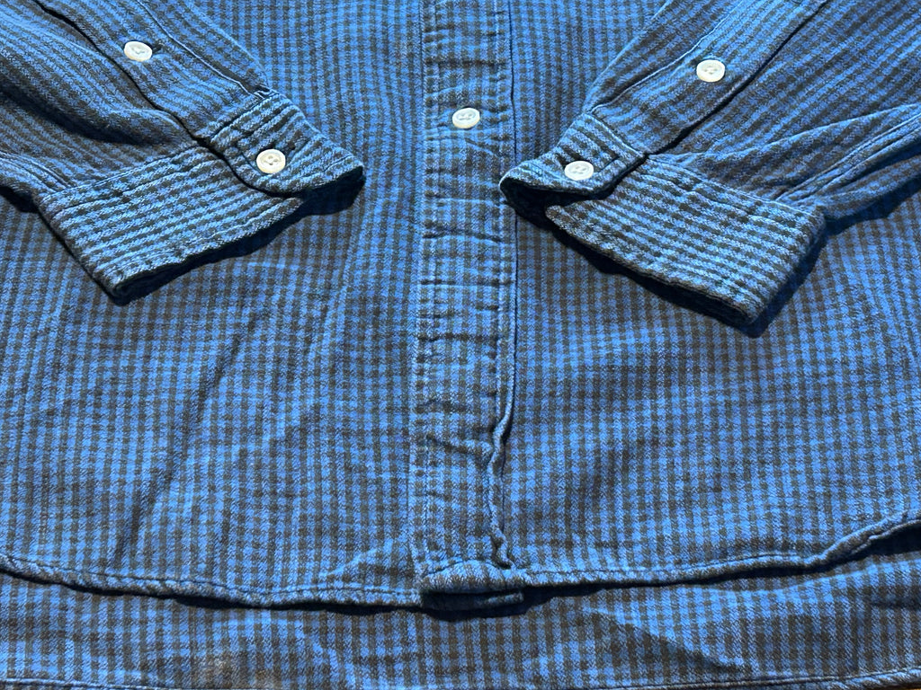 ★RALPH LAURENラルフローレンヴィンテージブレアチェックシャツ青黒ＸＬ★RRLポロPOLOラグビーRUGBYラグビー★古着屋オクトパスホールド★