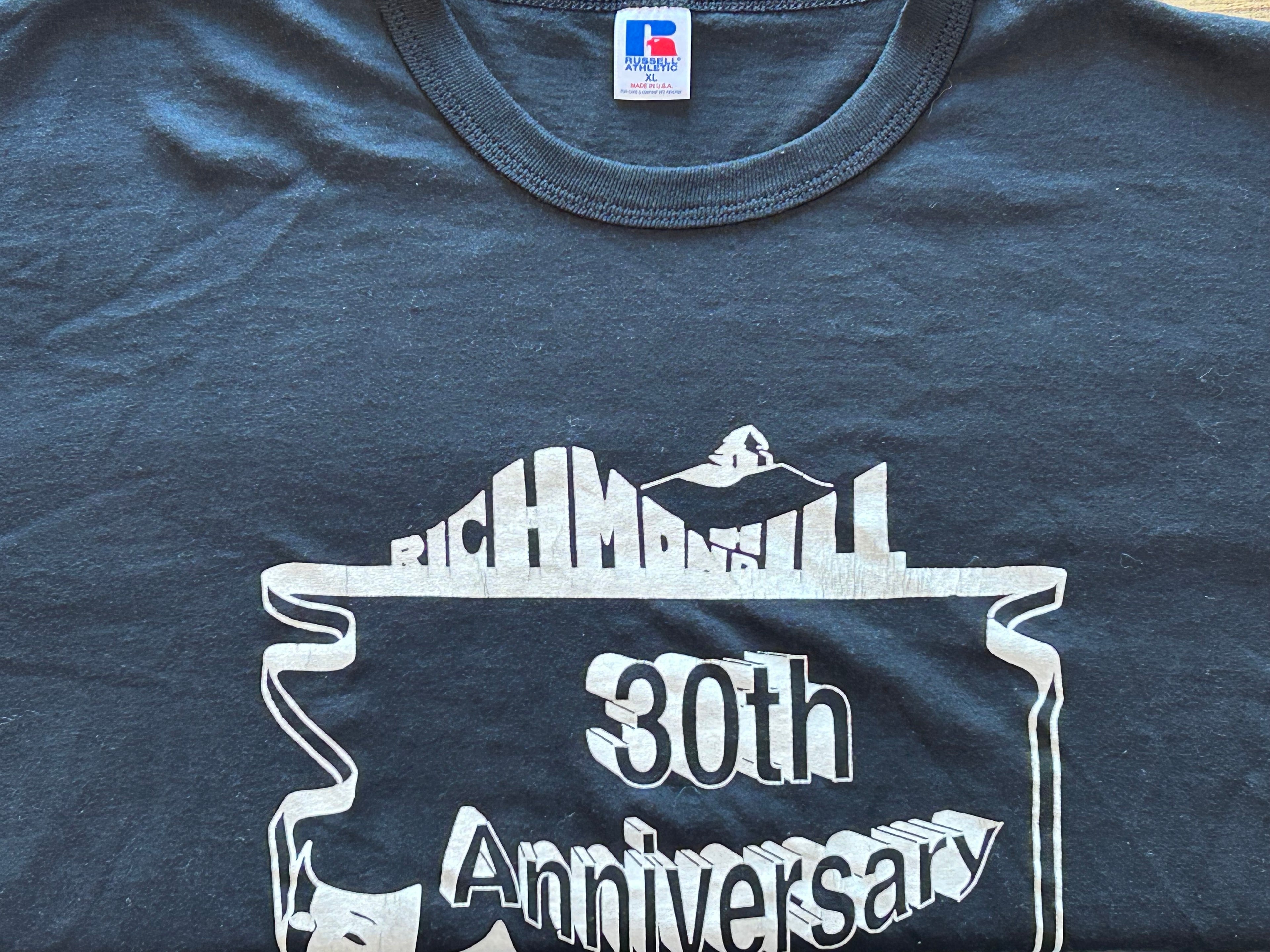 ★RUSSELLラッセルＵＳＡ製アメリカ製ヴィンテージトゥーフェイスＴシャツ黒ブラックＬ★ミリタリーアメカジ★古着屋オクトパスホールド★