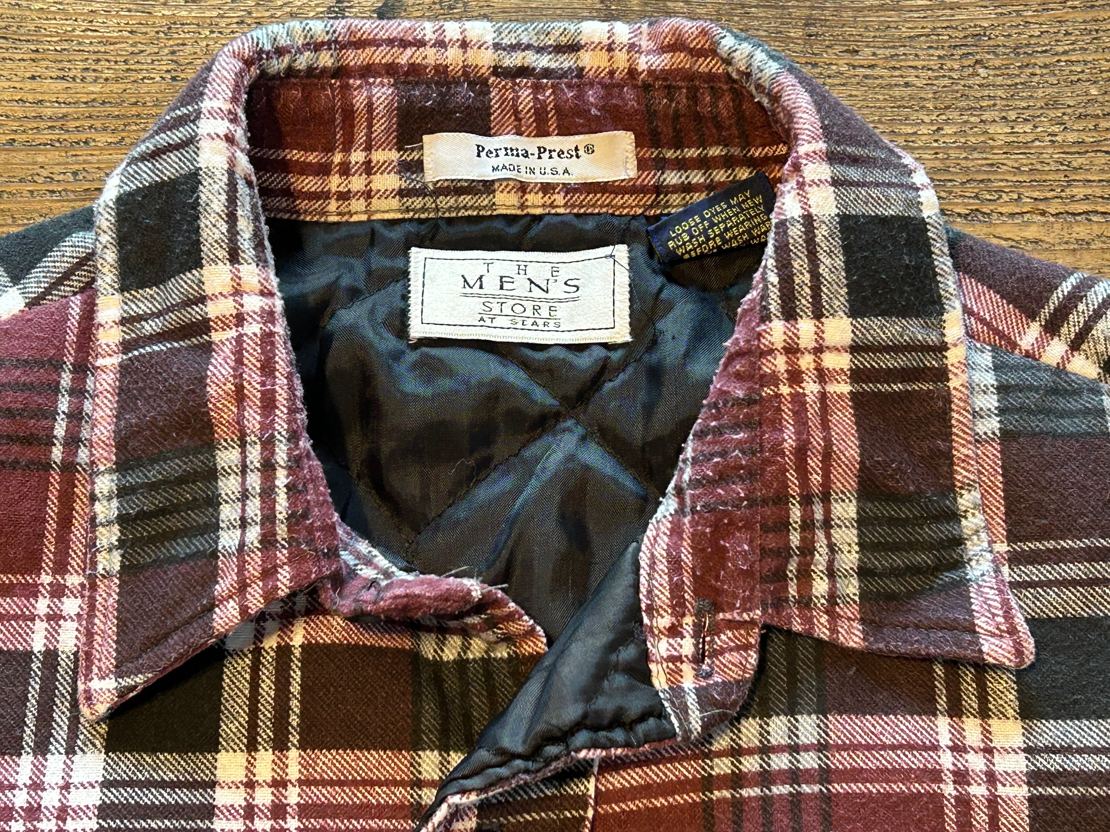 ★SEARSシアーズＵＳＡ製アメリカ製ヴィンテージキルティングネルシャツＸＸＬ★ファイブブラザービッグマック★古着屋オクトパスホールド★