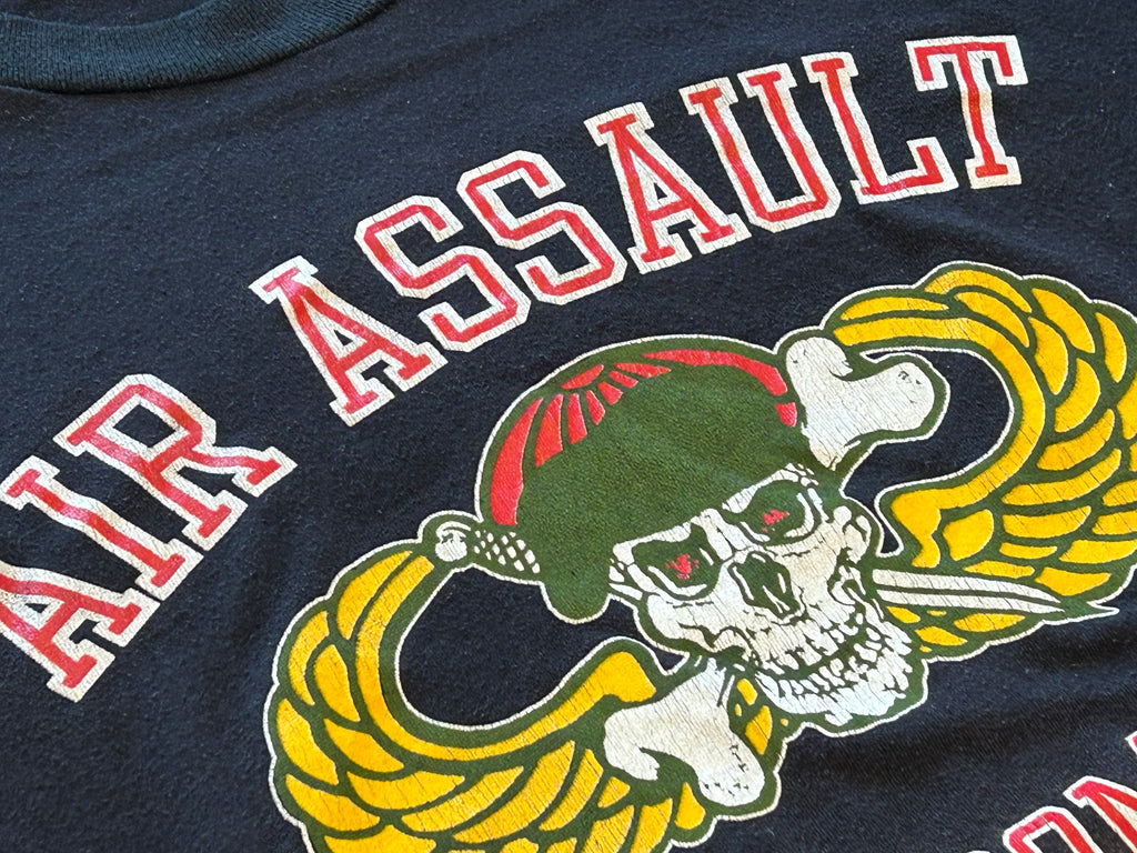 ★ARTEXアルテックスＵＳＡ製アメリカ製ヴィンテージミリタリーＴシャツ黒ブラックＬ★アメカジカレッジ★古着屋オクトパスホールド★