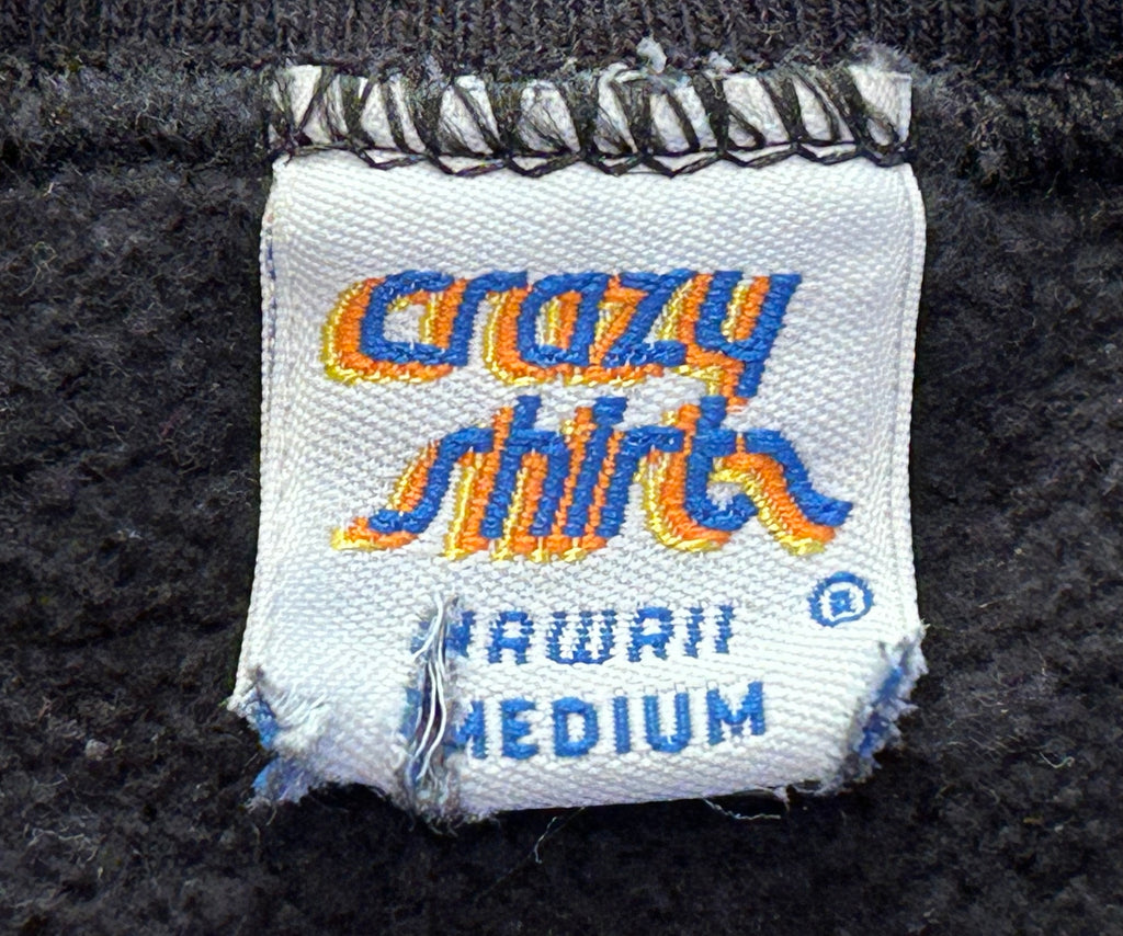 ★crazy shirtsクレイジーシャツＵＳＡ製アメリカ製ヴィンテージ両面プリントホットロッドスウェット黒ＸＬ★古着屋オクトパスホールド★