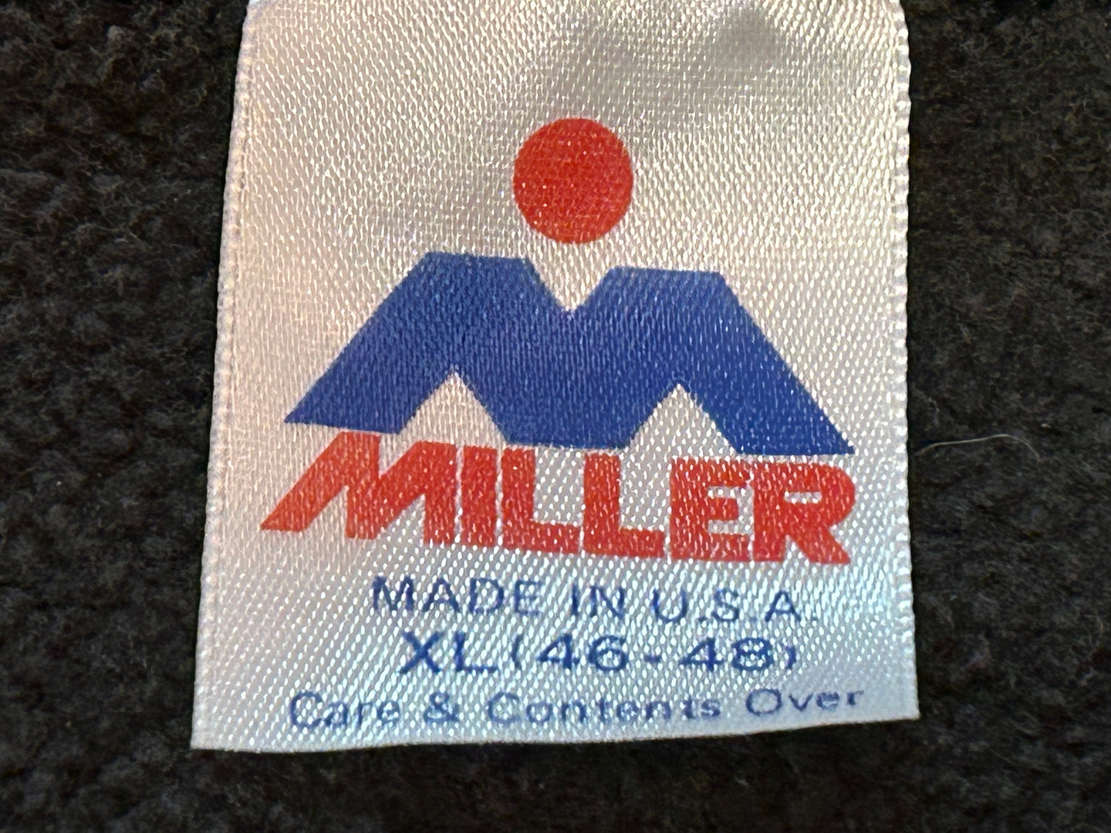 ★MILLERミラーＵＳＡ製アメリカ製スペシャルミリタリー退役軍人ヴィンテージ染み込みプリントスウェットシャツ黒ブラックＸＬ★古着屋オクトパスホールド★