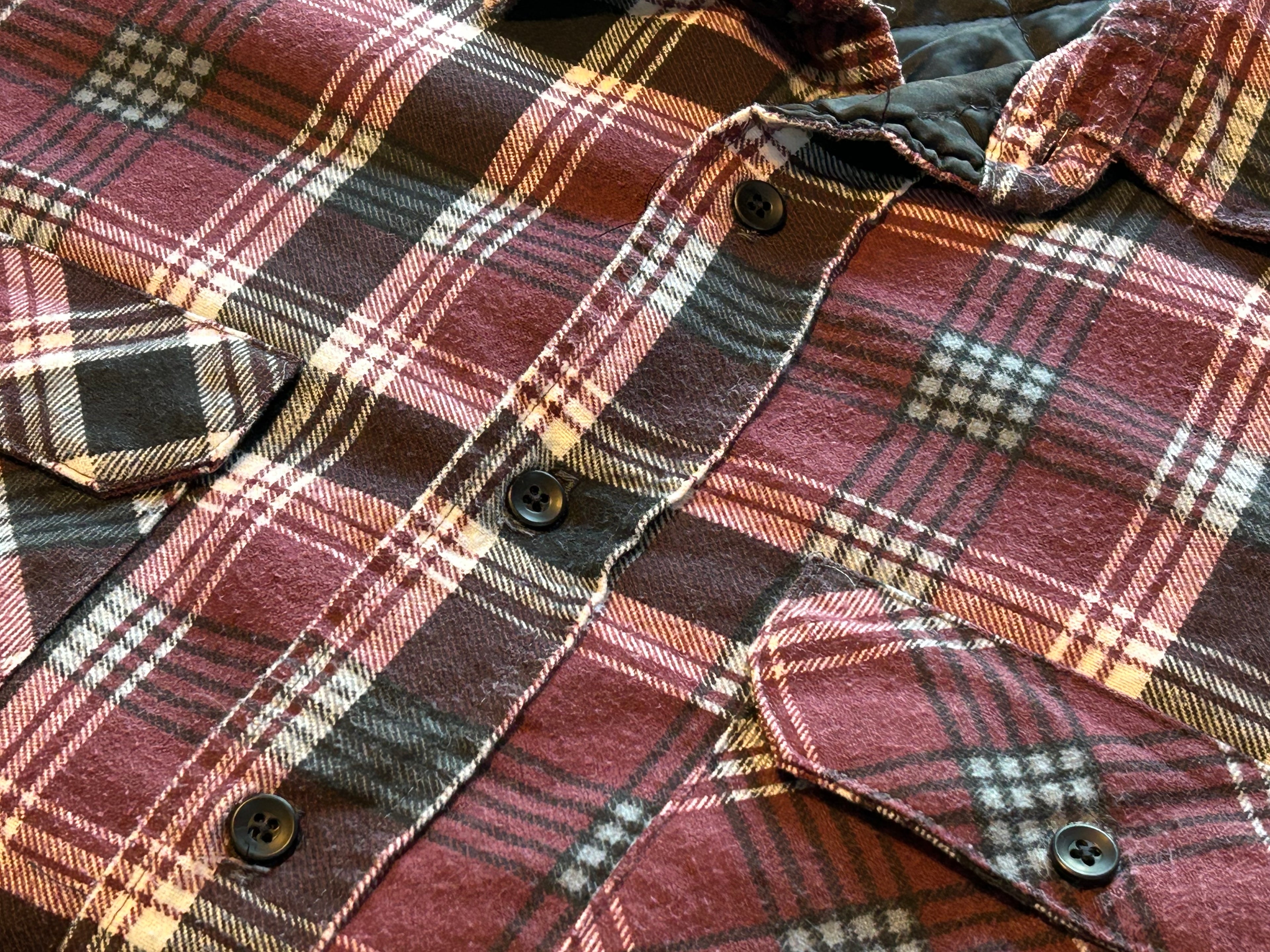★SEARSシアーズＵＳＡ製アメリカ製ヴィンテージキルティングネルシャツＸＸＬ★ファイブブラザービッグマック★古着屋オクトパスホールド★