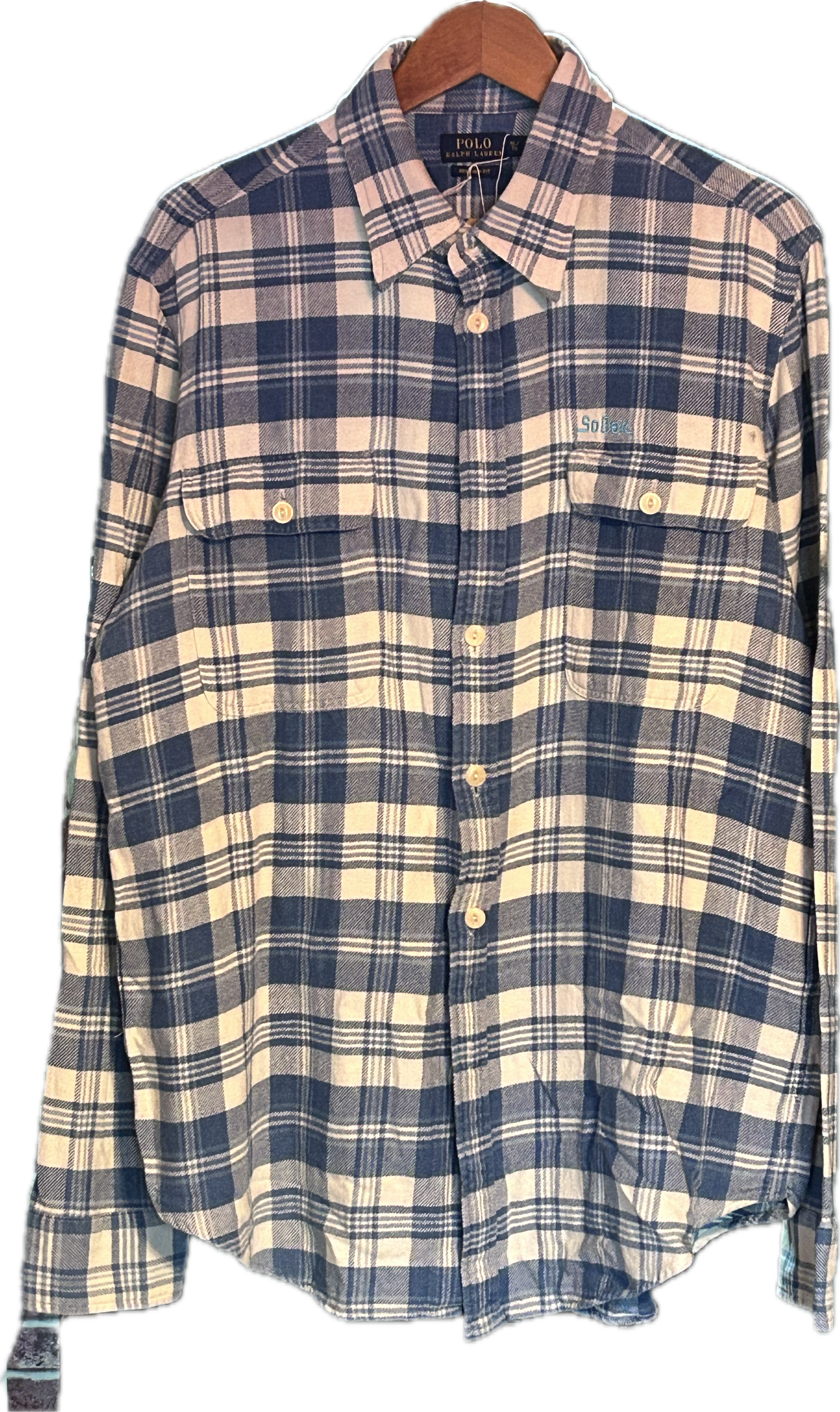 ★RALPH LAURENラルフローレンヴィンテージチェックネルシャツＸＬ★RRLポロPOLOラグビーRUGBYラグビー★古着屋オクトパスホールド★