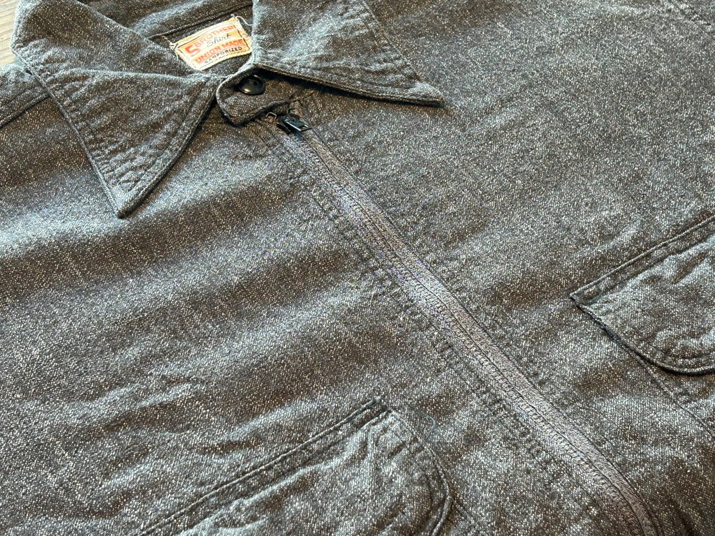 ★スペシャルヴィンテージ★ファイブブラザーハーフジップブラックシャンブレーシャツ黒シャン★ヘラクレスペイデイ★オクトパスホールド★