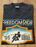 ★HARLEY DAVIDSONハーレーダビッドソンUSA製アメリカ製80sヴィンテージ両面プリントＴシャツ黒ブラックＸＬ★古着屋オクトパスホールド★