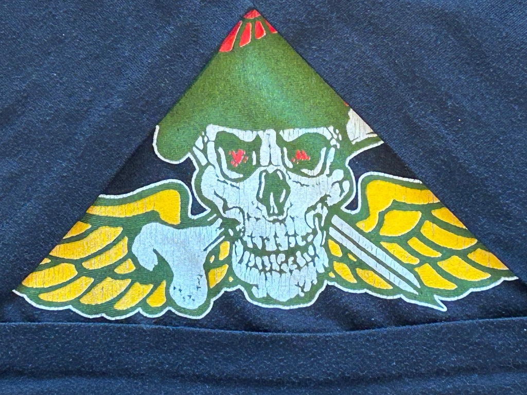 ★ARTEXアルテックスＵＳＡ製アメリカ製ヴィンテージミリタリーＴシャツ黒ブラックＬ★アメカジカレッジ★古着屋オクトパスホールド★