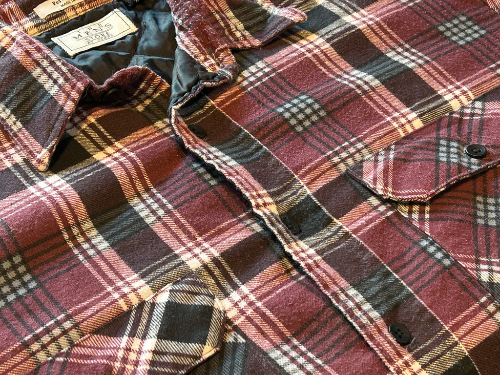 ★SEARSシアーズＵＳＡ製アメリカ製ヴィンテージキルティングネルシャツＸＸＬ★ファイブブラザービッグマック★古着屋オクトパスホールド★