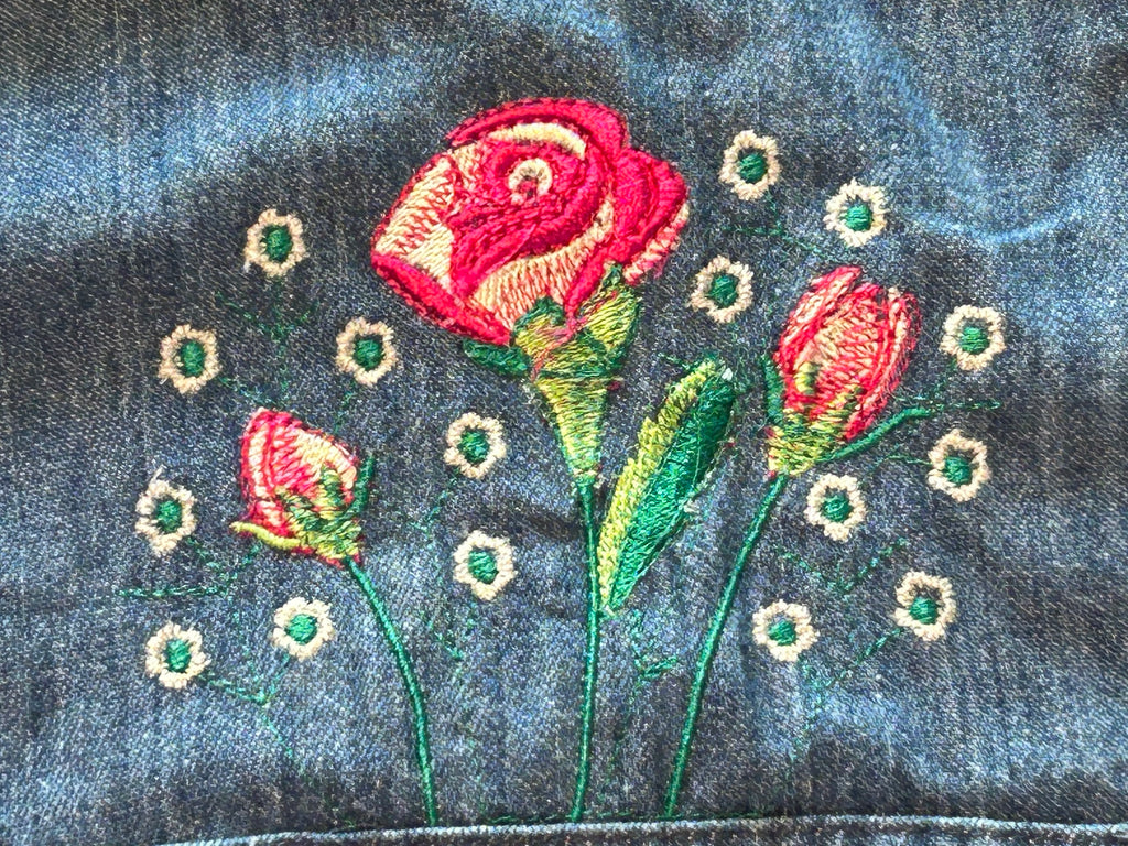 ★SEARSシアーズROEBUCKSローバックス60s70s80s90sヴィンテージ刺繍付インディゴデニムシャツＸＬ★古着屋オクトパスホールド★