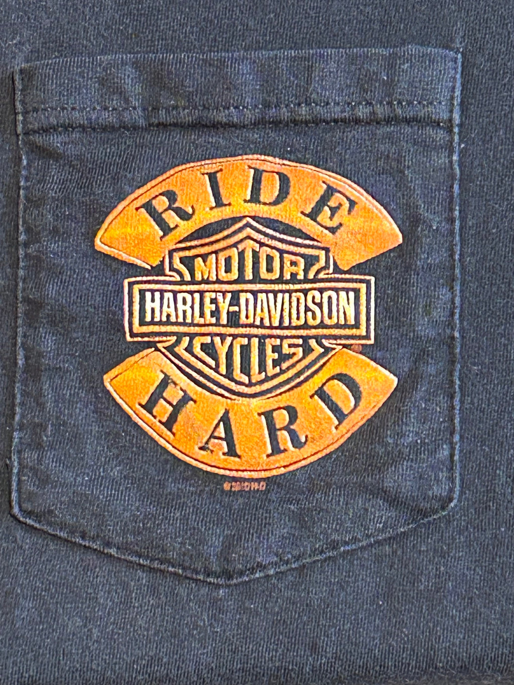 ★HARLEY DAVIDSONハーレーダビッドソンＵＳＡ製アメリカ製90sヴィンテージ白熊ポーラベアＴシャツ黒ブラックＬ★古着屋オクトパスホールド★