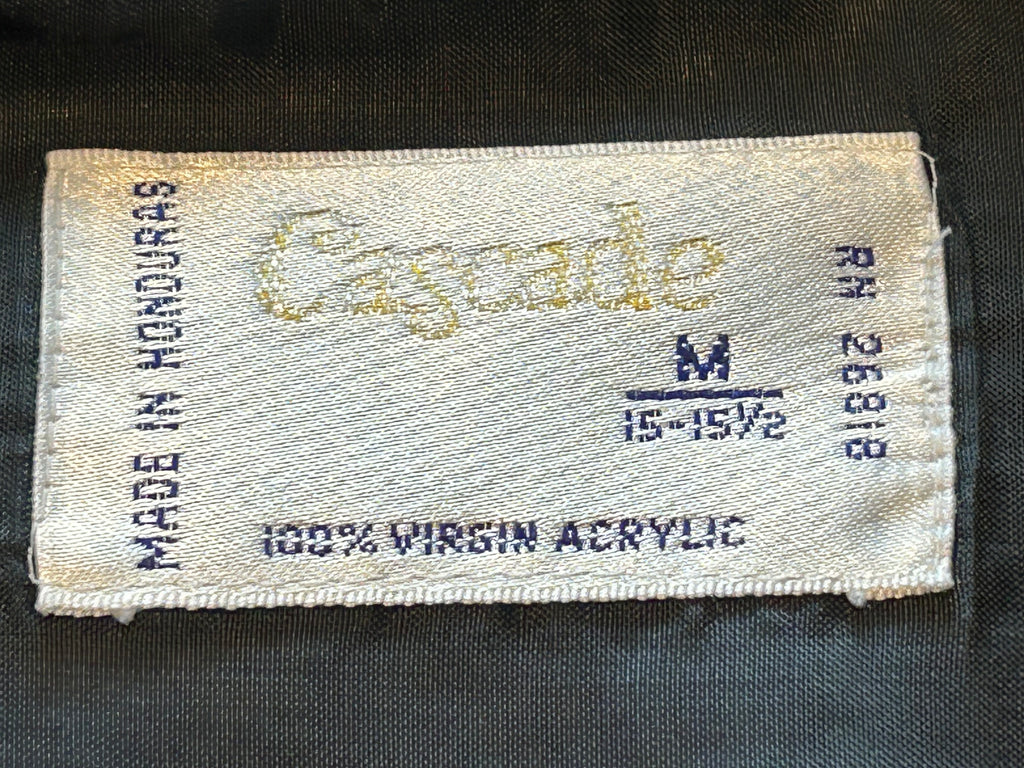 ★CASCADEキャスケードヴィンテージオンブレシャツシャドーチェック黒ブラックＭ★タウンクラフトピルグリム★古着屋オクトパスホールド★