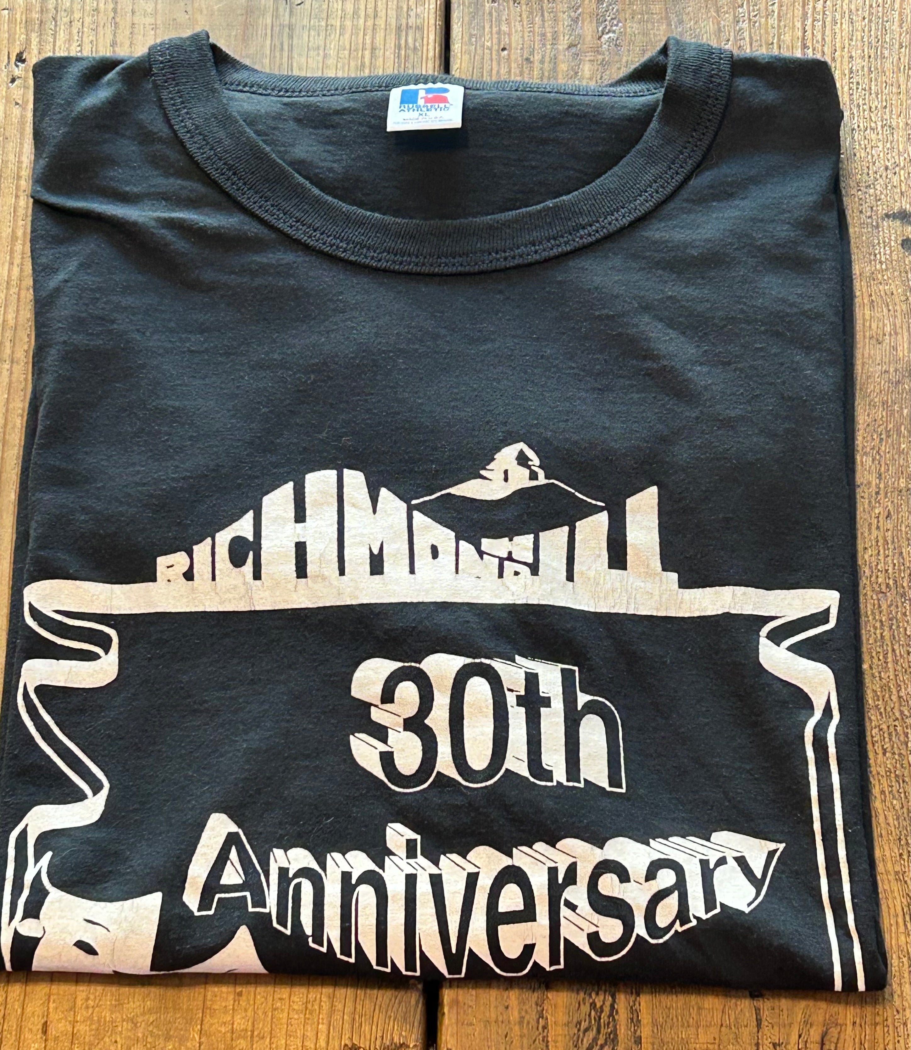 ★RUSSELLラッセルＵＳＡ製アメリカ製ヴィンテージトゥーフェイスＴシャツ黒ブラックＬ★ミリタリーアメカジ★古着屋オクトパスホールド★