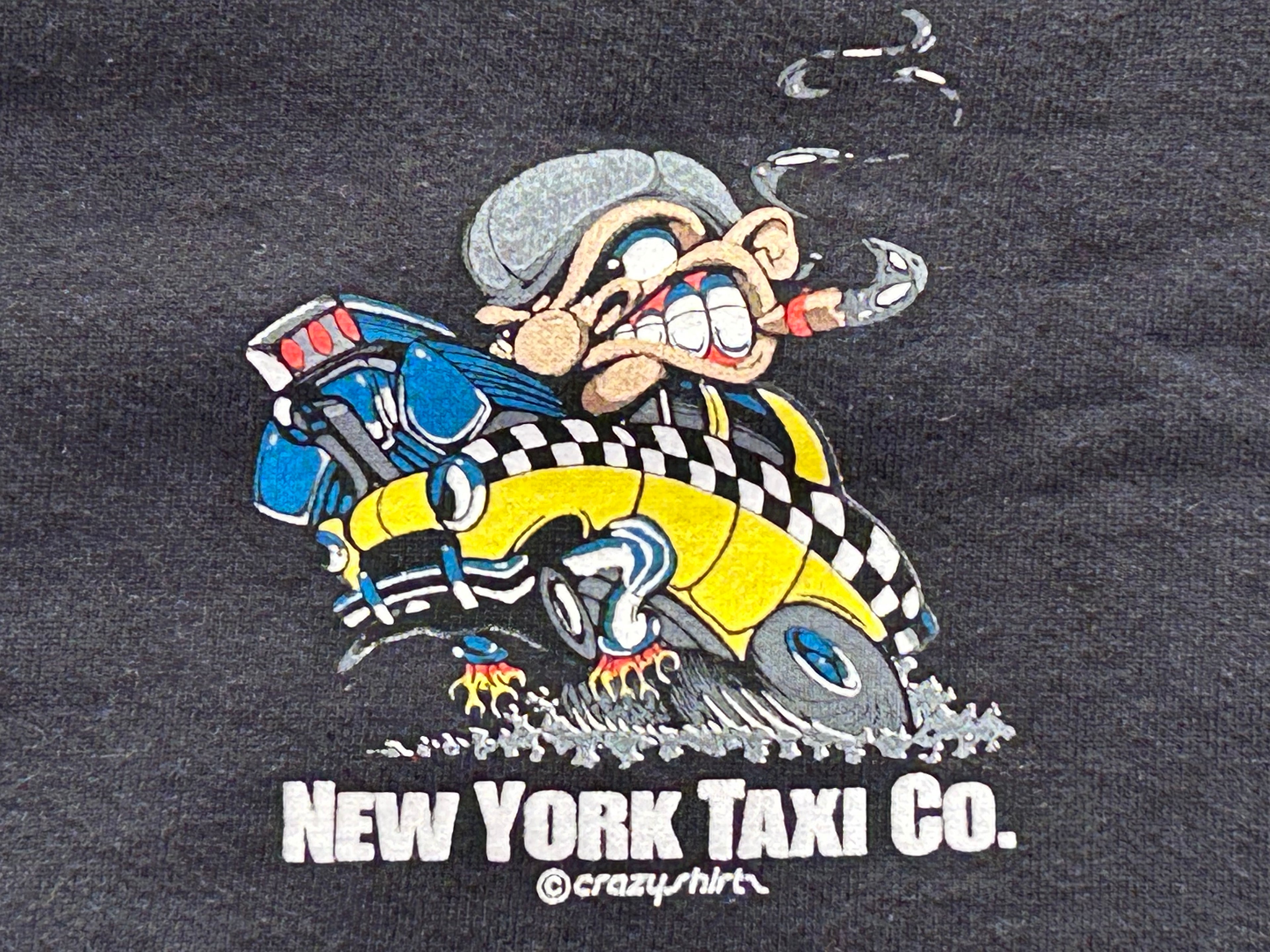 ★crazy shirtsクレイジーシャツＵＳＡ製アメリカ製ヴィンテージ両面プリントホットロッドスウェット黒ＸＬ★古着屋オクトパスホールド★