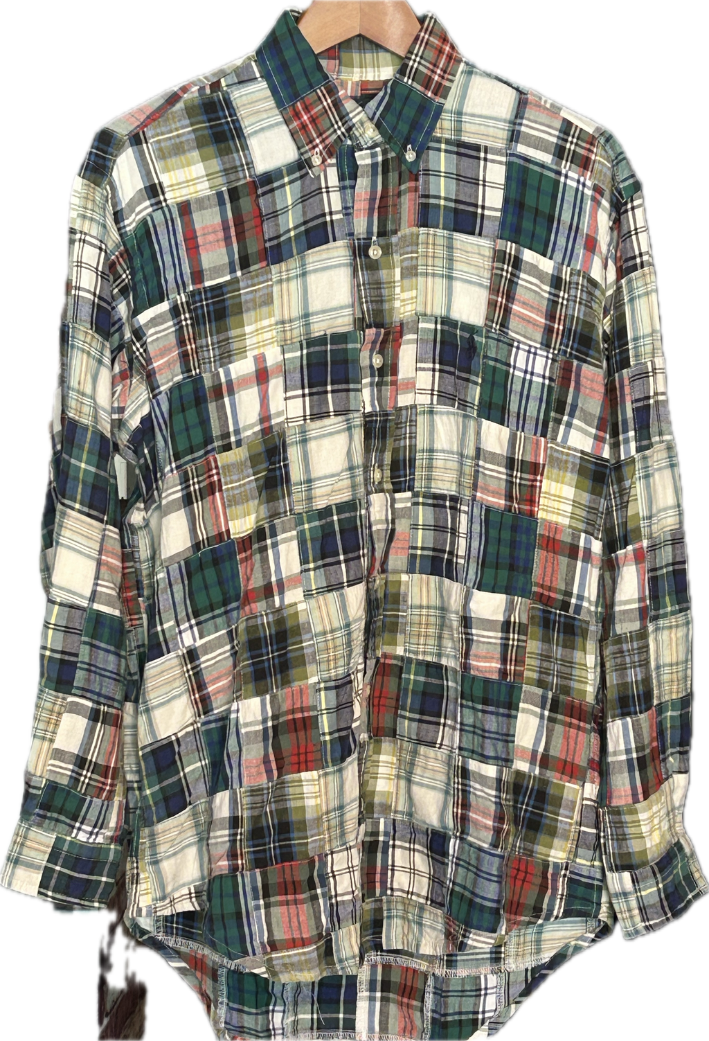 ★RALPH LAURENラルフローレンヴィンテージパッチワークシャツ①ＸＬ★RRLポロPOLOラグビーRUGBYラグビー限定★古着屋オクトパスホールド★