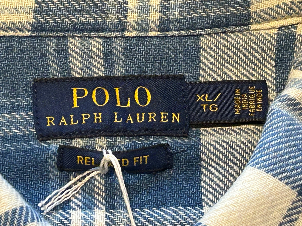 ★RALPH LAURENラルフローレンヴィンテージチェックネルシャツＸＬ★RRLポロPOLOラグビーRUGBYラグビー★古着屋オクトパスホールド★