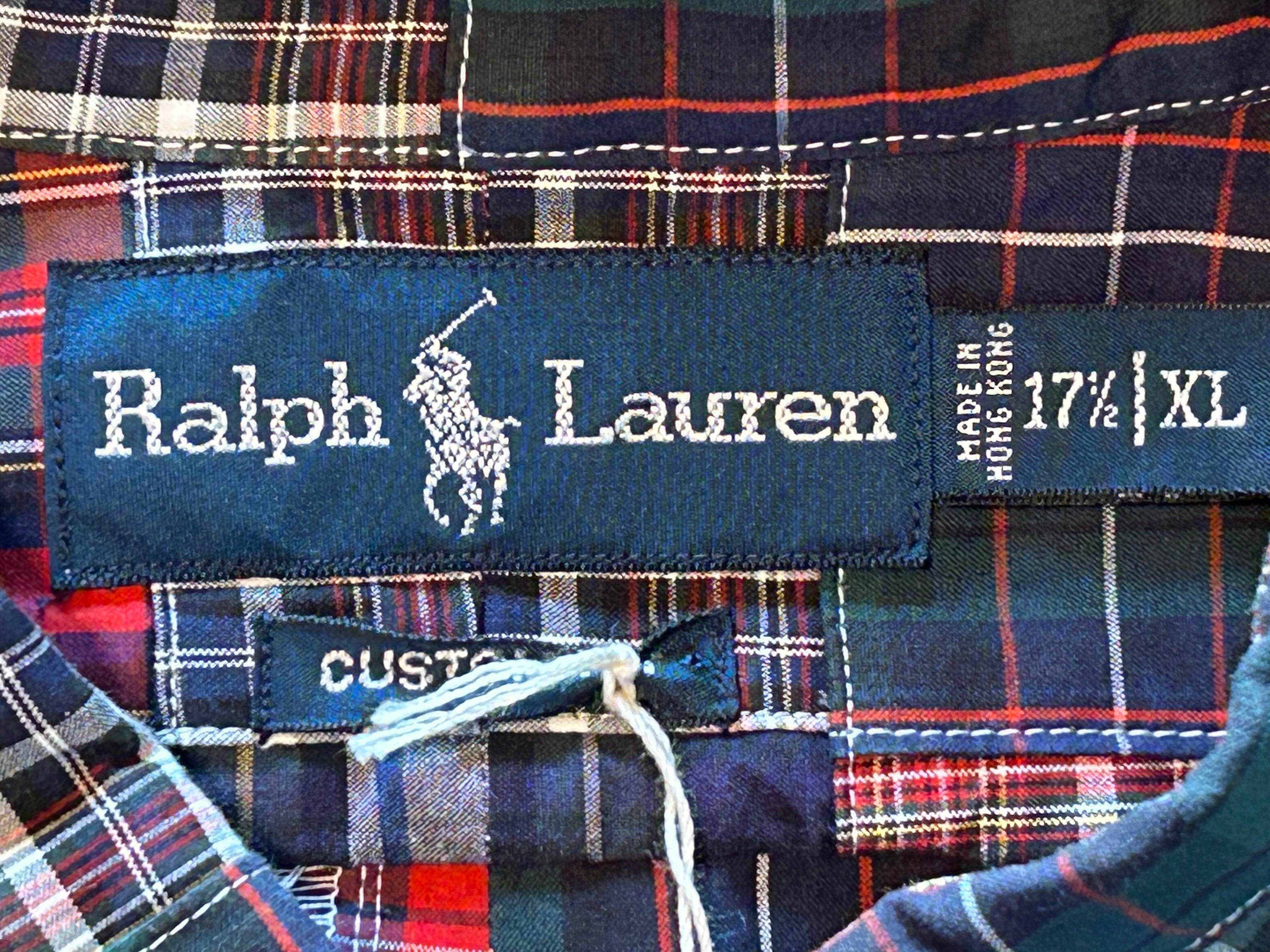 ★RALPH LAURENラルフローレンヴィンテージパッチワークシャツ②ＸＬ★RRLポロPOLOラグビーRUGBYラグビー限定★古着屋オクトパスホールド★