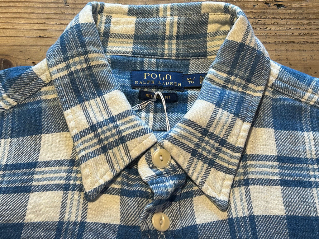 ★RALPH LAURENラルフローレンヴィンテージチェックネルシャツＸＬ★RRLポロPOLOラグビーRUGBYラグビー★古着屋オクトパスホールド★