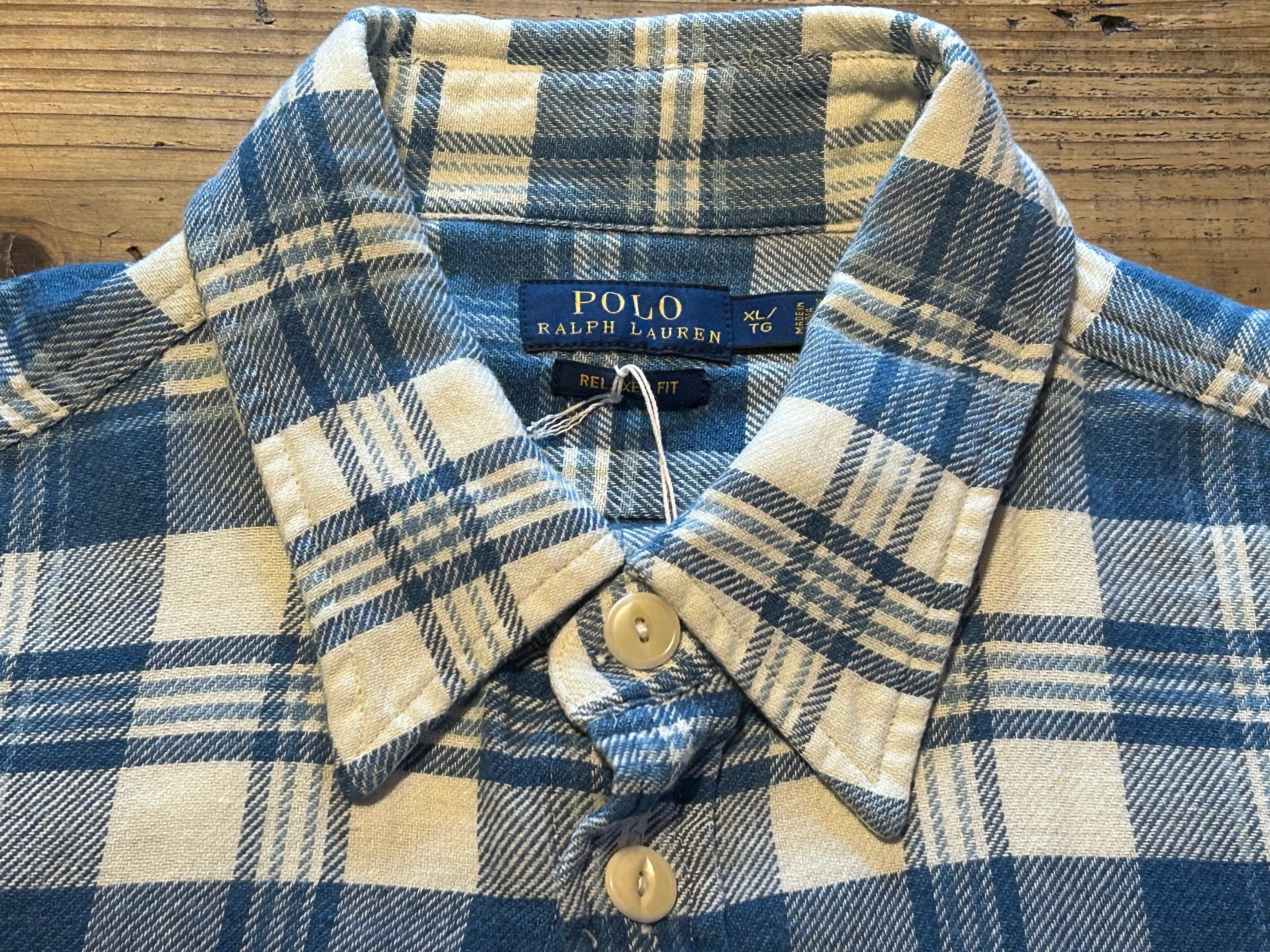 ★RALPH LAURENラルフローレンヴィンテージチェックネルシャツＸＬ★RRLポロPOLOラグビーRUGBYラグビー★古着屋オクトパスホールド★
