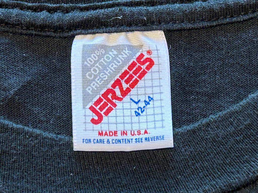 ★HARLEY DAVIDSONハーレーダビッドソンＵＳＡ製アメリカ製80s90sヴィンテージアラスカグリズリーＴシャツ黒Ｌ★古着屋オクトパスホールド★