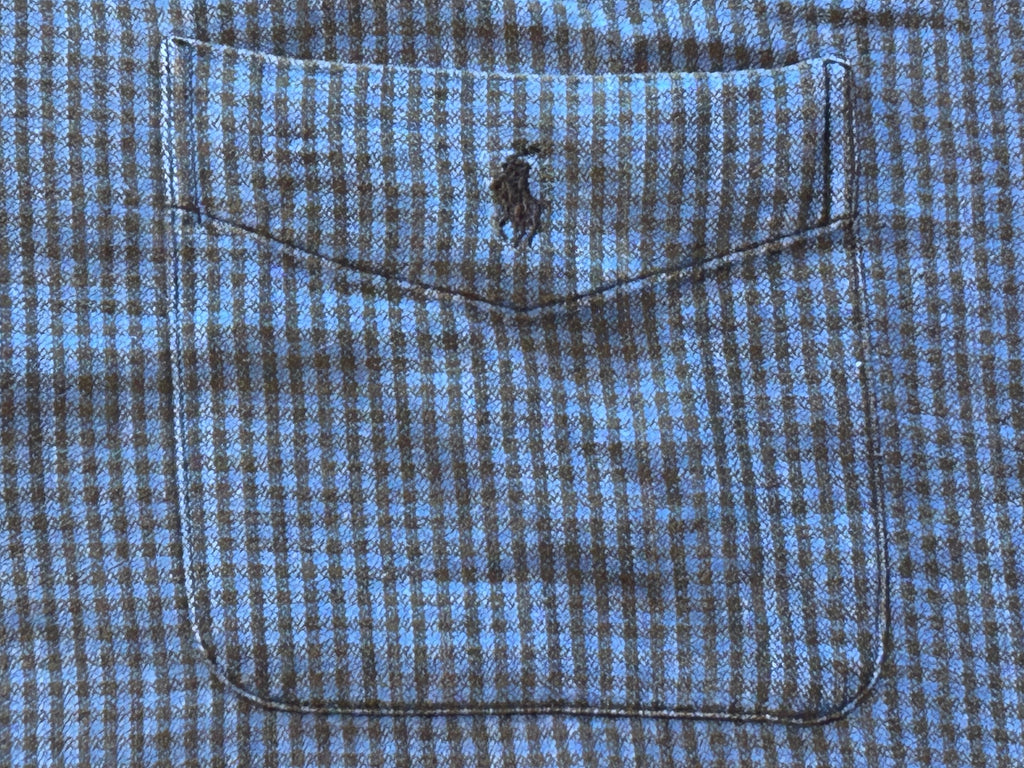 ★RALPH LAURENラルフローレンヴィンテージブレアチェックシャツ青黒ＸＬ★RRLポロPOLOラグビーRUGBYラグビー★古着屋オクトパスホールド★