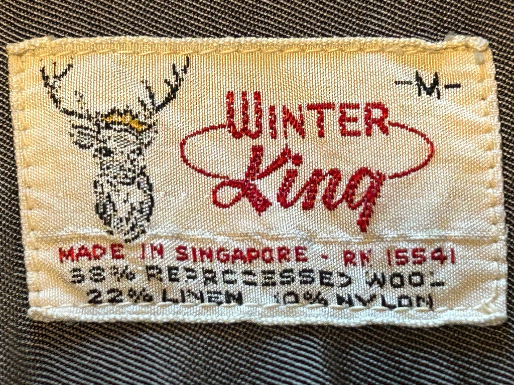 ★WINTER KINGウインターキングヴィンテージ開襟シャツ青系Ｌ★シアーズピルグリムペニーズタウンクラフト★古着屋オクトパスホールド★