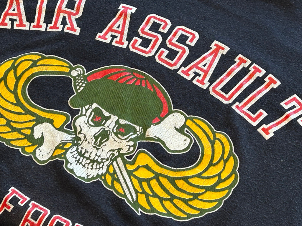 ★ARTEXアルテックスＵＳＡ製アメリカ製ヴィンテージミリタリーＴシャツ黒ブラックＬ★アメカジカレッジ★古着屋オクトパスホールド★