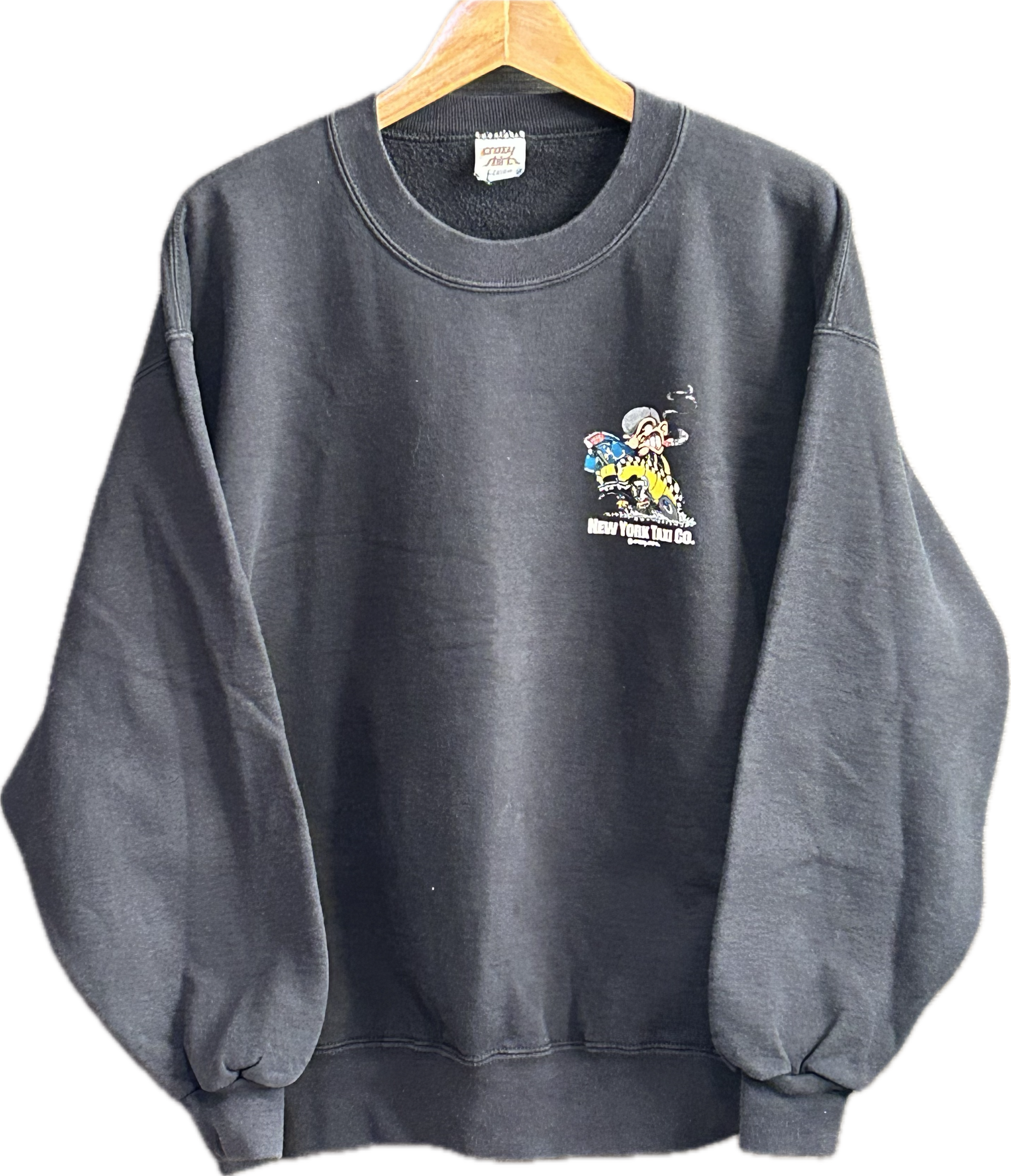 ★crazy shirtsクレイジーシャツＵＳＡ製アメリカ製ヴィンテージ両面プリントホットロッドスウェット黒ＸＬ★古着屋オクトパスホールド★